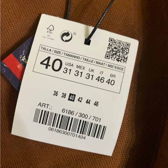 NWT Zara Man Men’s Size 31x Eathtone Color Textured Weave Trousers - Picture 11 of 14